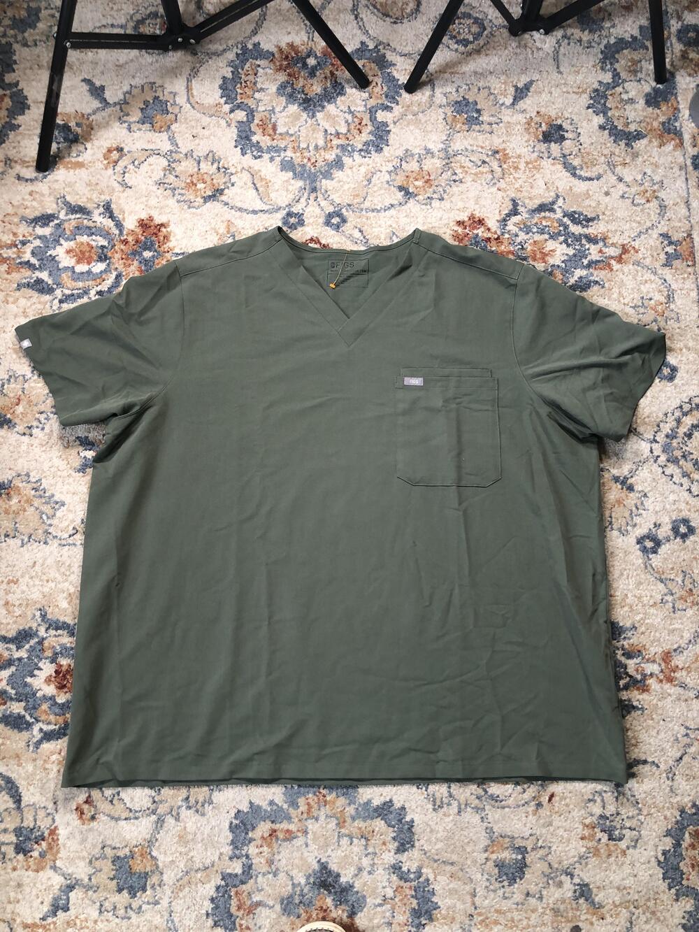 Figs Shirt Mens 5XL Technical Collection Scrub Top Healthcare Medical Pocket